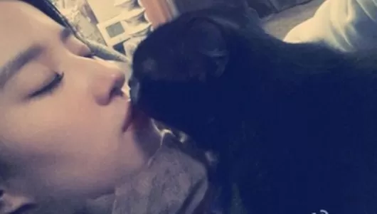 刘亦菲与爱犬