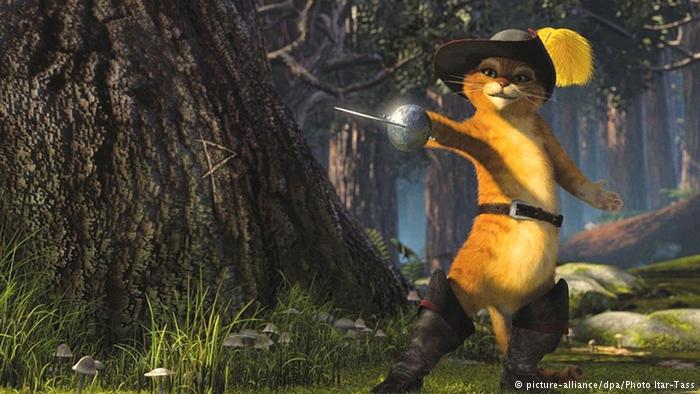 Bildergalerie Berühmte Katzen Der gestiefelte Kater aus Film Shrek