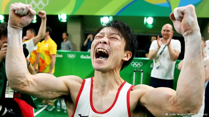 Rio Momente 10 08 Gymnastik Kohei Uchimura Japan