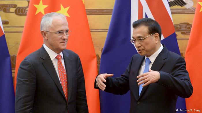 China Li Keqiang empfängt Malcolm Turnbull