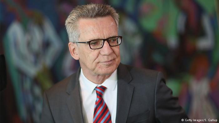 Deutschland Innenminister Thomas de Maizière 