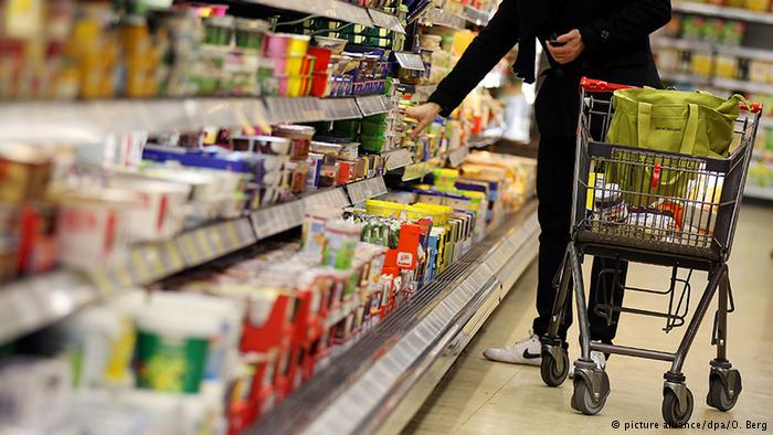 Deutschland Vorräte Einkaufswagen
