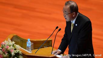 Myanmar Friedensgespräche in Naypyidaw - Ban Ki-Moon
