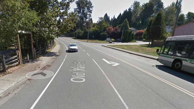 The teen was waiting at a bus stop near Old Yale Road and Mitchell Street in Abbotsford, B.C. when a man tried to force her into a van.