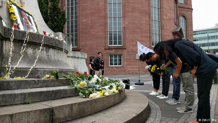 Deutschland Gedenkveranstaltung Li Yangjie in Frankfurt a.M. (DW/C. Mu)