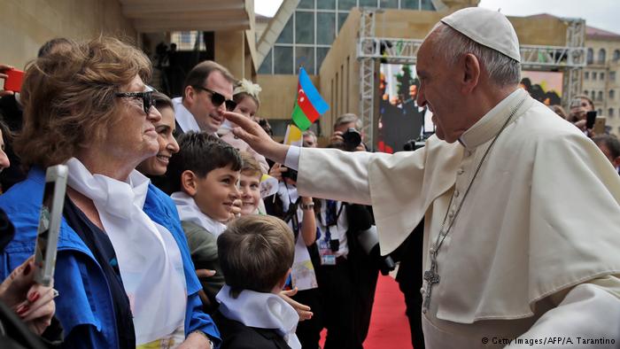 Aserbaidschan Baku Papst Franziskus Kaukasusreise (Getty Images/AFP/A. Tarantino)