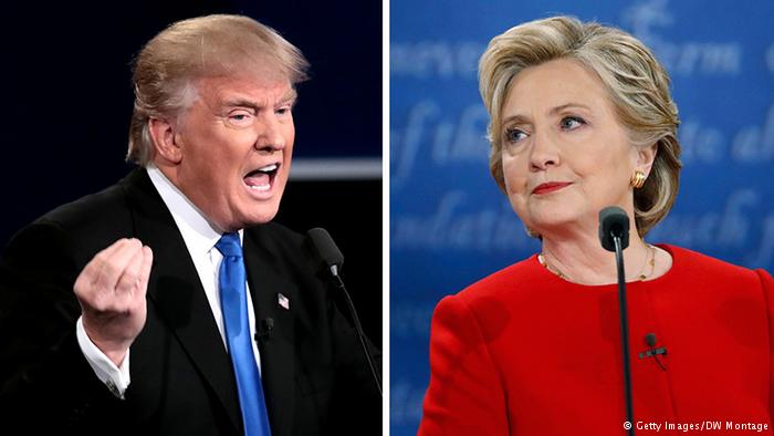 USA Wahlkampf TV Duell (Getty Images/DW Montage)