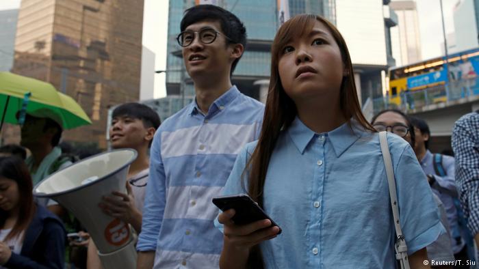 Hongkong Abgeordnete Baggio Leung & Yau Wai Ching (Reuters/T. Siu)