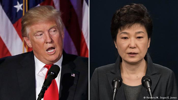 Bildkombo Donald Trump und Park Geun-Hye (Reuters/M. Segar/E. Jones)