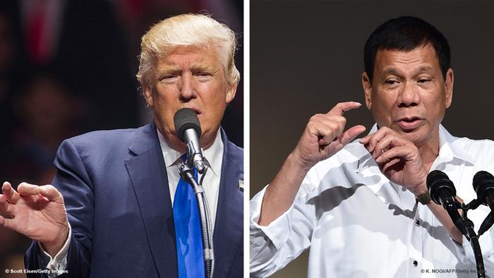 Bild-Kombo Donald Trump Roger Duterte