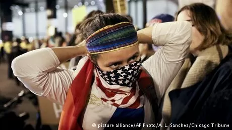 USA Wahlen Illinois Trump Protest (picture alliance/AP Photo/A. L. Sanchez/Chicago Tribune)