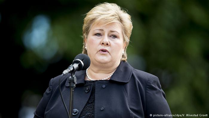  Erna Solberg (picture-alliance/dpa/V. Wivestad Groett)