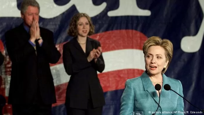 USA Hillary Clinton und Bill Clinton in New York