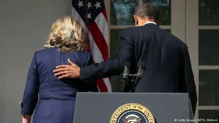 USA Hillary Clinton und Barack Obama PK in Washington