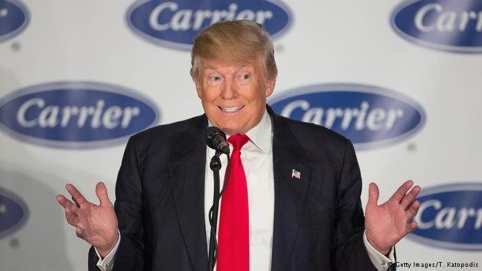 USA Trump zu Besuch im Carrier Werk in Indianapolis (Getty Images/T. Katopodis)