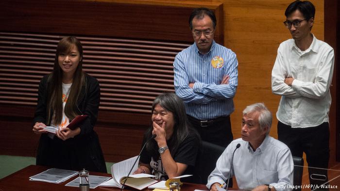 Hongkong Leung Kwok-hung & Fernando Cheung & Eddie Chu (Getty Images/AFP/A. Wallace)