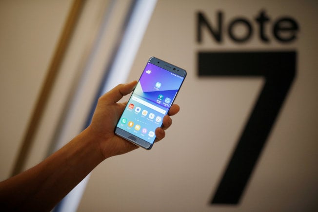 目前加拿大约有九成Note 7用户已经把手机退回。（路透）