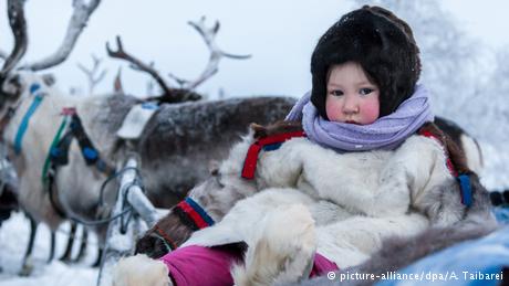 Bildergalerie | Reindeer farming in Siberia (picture-alliance/dpa/A. Taibarei)