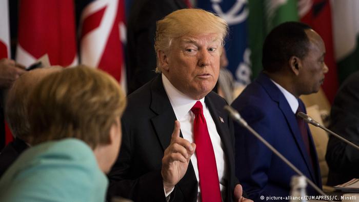 Italien G7 - Angela Merkel und Donald Trump (picture-alliance/ZUMAPRESS/C. Minelli)