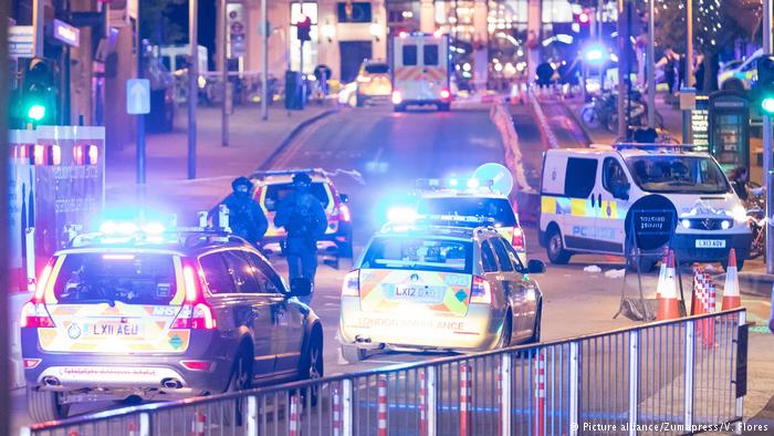 England Vorfall auf der London Bridge Mehrere Fußgänger angefahren (Picture alliance/Zumapress/V. Flores)