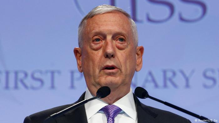 Singapur IISS Shangri la Dialogue - James Mattis (Reuters/E. Su)