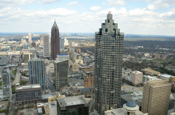 Atlanta, Georgia, City, Landscape, Aerial View