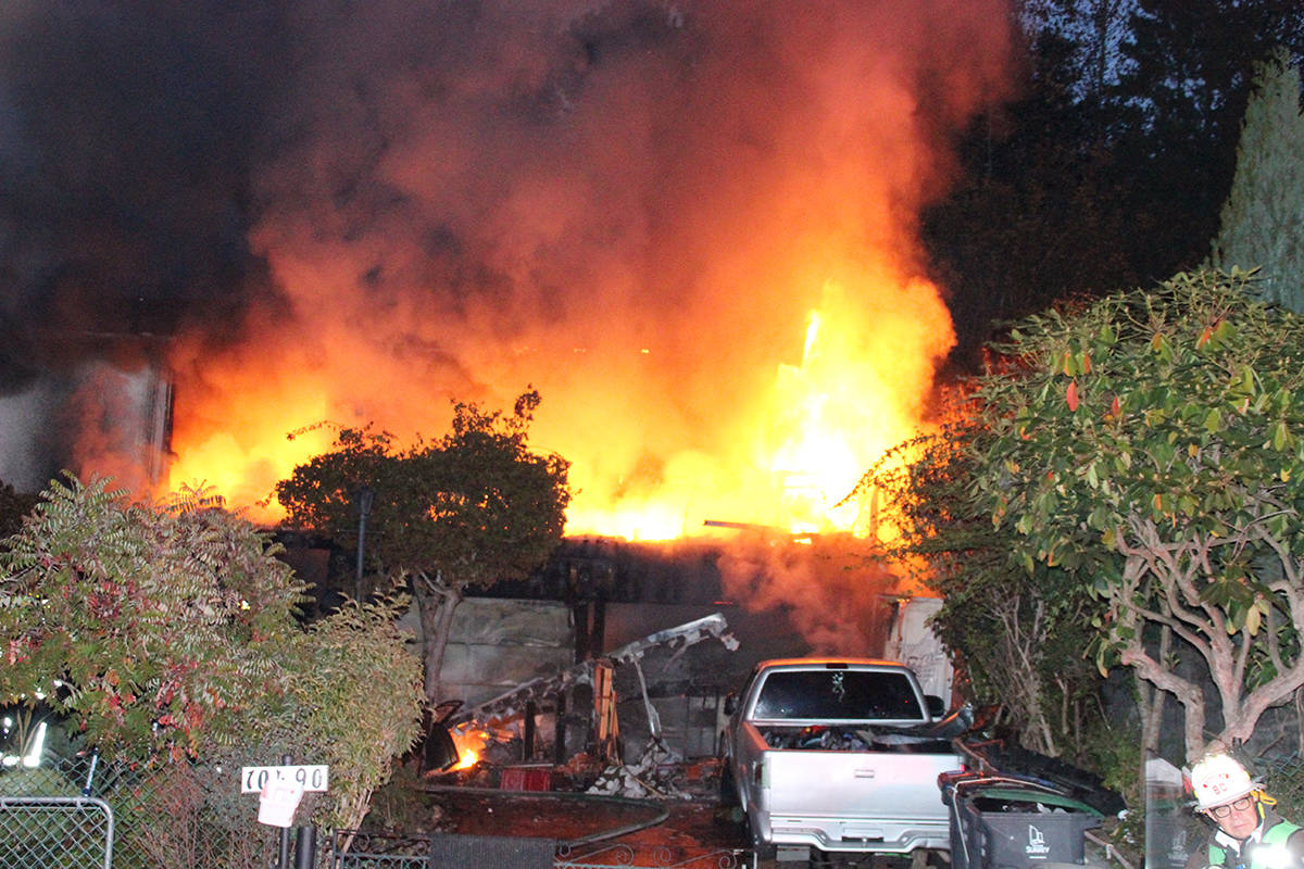 Image result for Major fire in Vancouver at metal shop