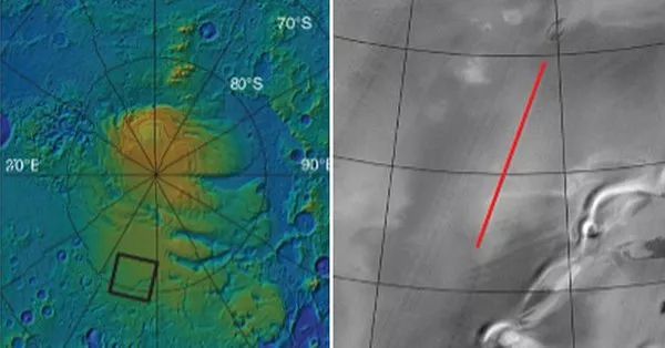 火星上发现首个液态水湖 直径约20公里