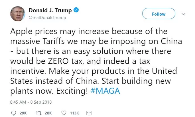 贸易战再升级！美国加征2000亿对华关税 24日就生效 特朗普到底想干嘛？