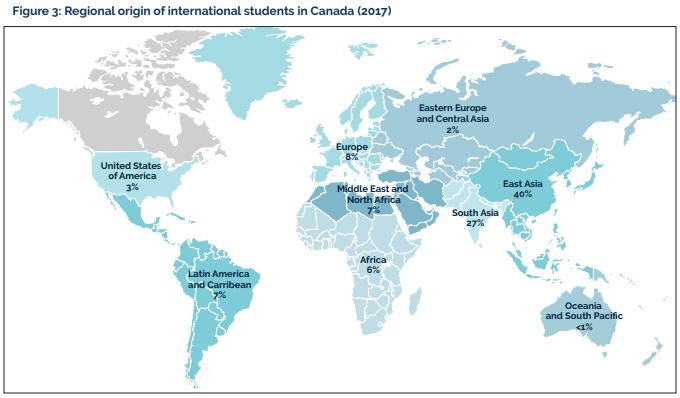 中国留学生占领加拿大！7年涨幅119% 这里已成留学宝地