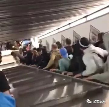 可怕！扶梯突然失控 人群卷入底部！有人惨遭截肢 温哥华男童被绞断腿