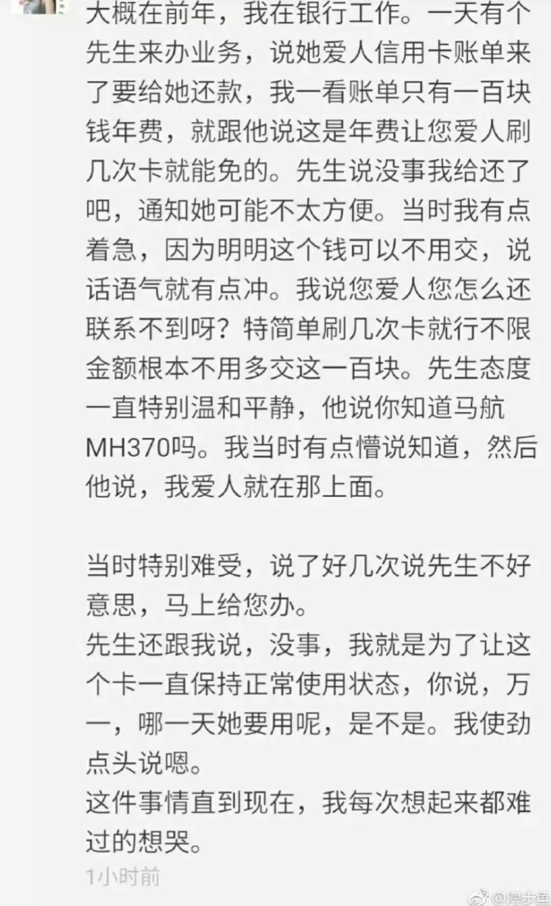 马航调查组宣布解散：下辈子，无论爱与不爱，都不会再见了