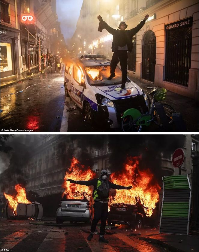 法国沦陷! 欧洲多国暴乱! 巴黎成炼狱 Dior LV店被打砸抢烧 数百人伤亡!