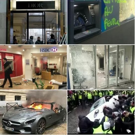 法国沦陷! 欧洲多国暴乱! 巴黎成炼狱 Dior LV店被打砸抢烧 数百人伤亡!