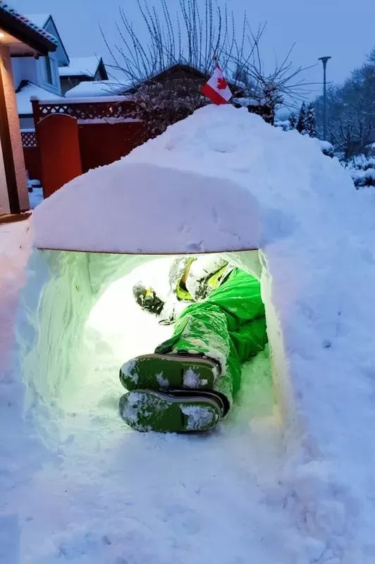 挺住! 温哥华25cm暴雪今晚最后一击! 可爱的加拿大人 已彻底进入撒欢模式