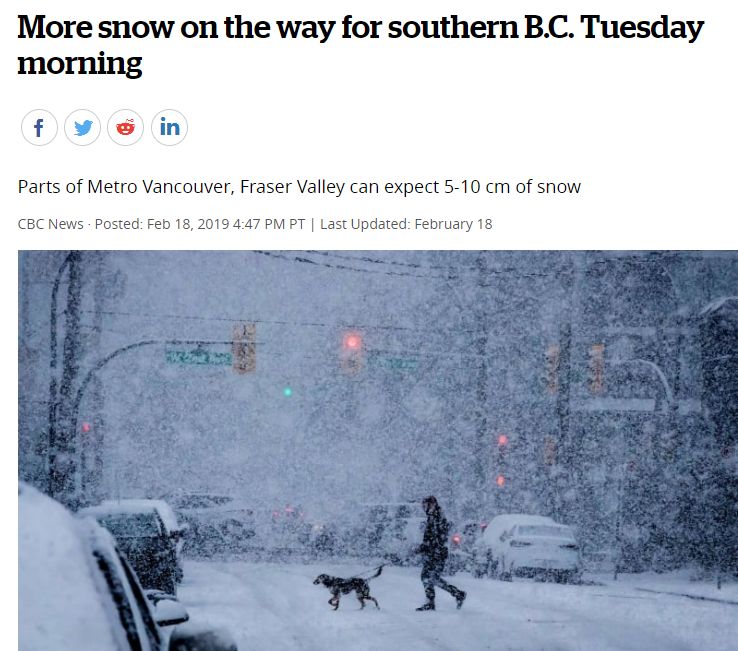 危险! 大温滑雪胜地发生雪崩 至少1人被埋! 今又下雪 救援队取消搜救！