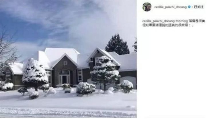 温哥华, 你对春天是不是有什么误会? 15cm暴雪砸城 张柏芝都忍不住了