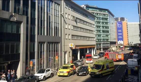 欧盟总部附近遭遇炸弹威胁 警方封锁现场