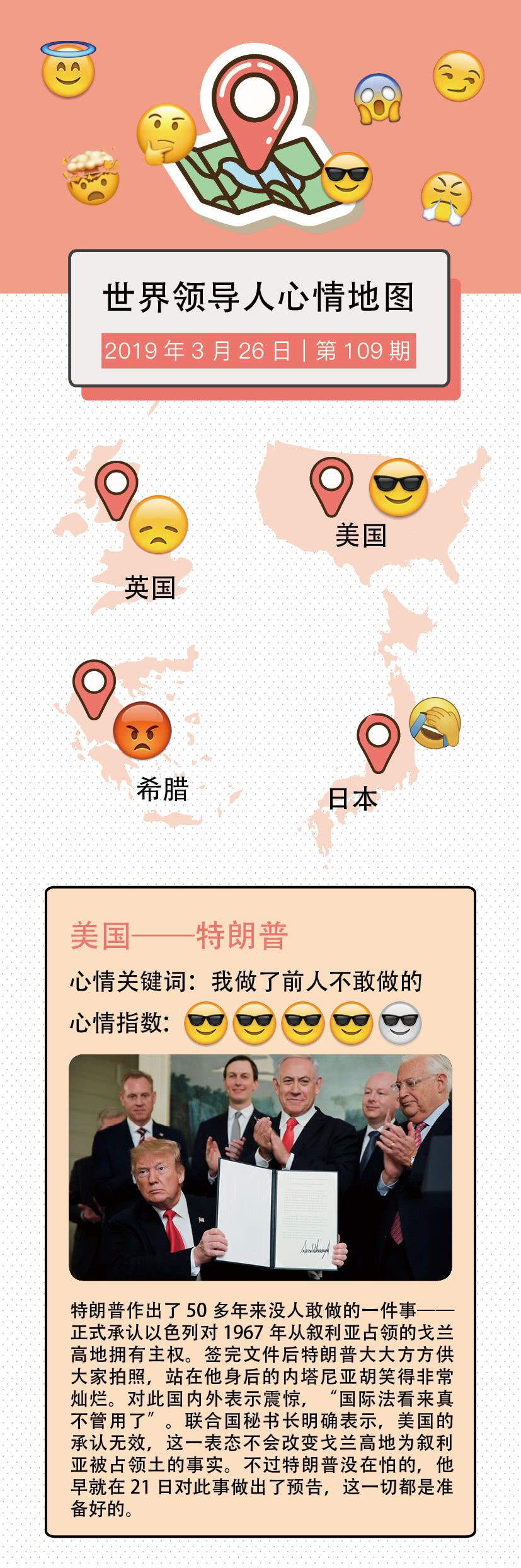 世界领导人心情地图:特朗普大笔一挥,又干了一件前任不敢做的事