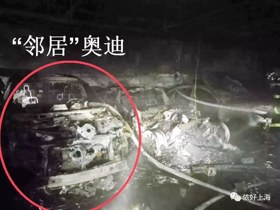 特斯拉5秒内迅速爆燃 烧成黑炭! 车主吓得一晚上没睡 邻居也惨了……