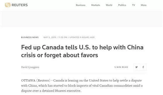 特鲁多求美国帮忙对付中国，罕见使出威胁手段