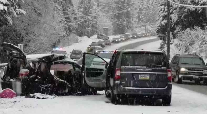 恐怖雪灾! 温哥华已废! 车祸满城 全面瘫痪! 政府跪求民众别出门了!