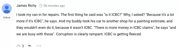 ICBC终于干了件人事儿! 修车时狮子大开口的人 以后没法混了