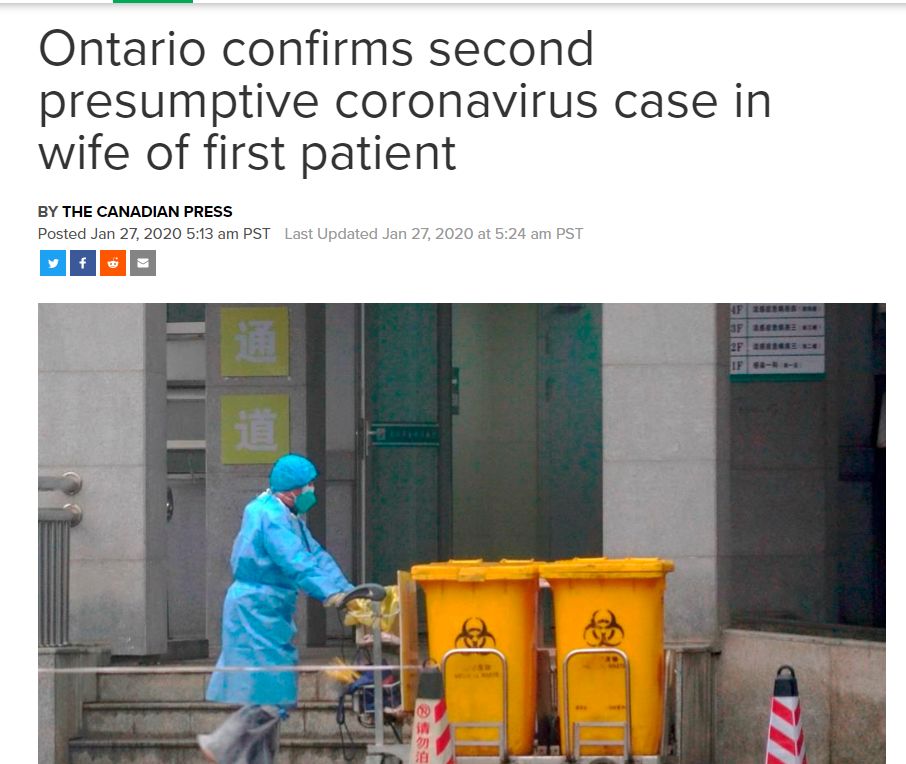 最新! 确诊4388例 死亡106人! 加拿大已有2例 温哥华华人恐慌!