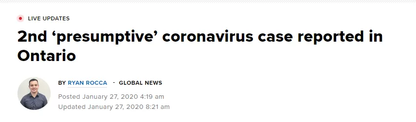 最新! 确诊4388例 死亡106人! 加拿大已有2例 温哥华华人恐慌!