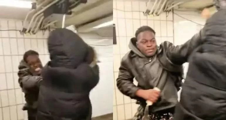愤怒! 华人女子戴口罩上街 遭非裔男子辱骂暴打: 生病的贱人!
