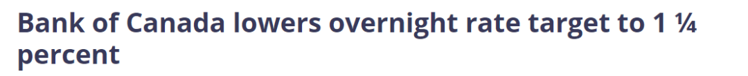 重磅! 加拿大央行因疫情降息 5年来首次! 加币断崖式暴跌 房市火了!