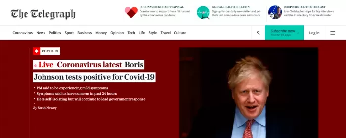 英国首相确诊! 全球媒体和网友都炸了 原来病毒最爱走高端路线…