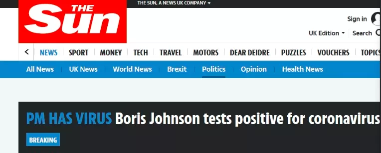 英国首相确诊! 全球媒体和网友都炸了 原来病毒最爱走高端路线…