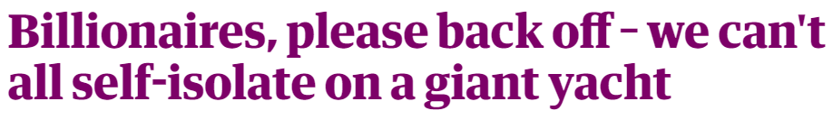 全球都死4万人了 亿万富豪还在炫富: 我在豪华游艇上避疫 愿大家安全